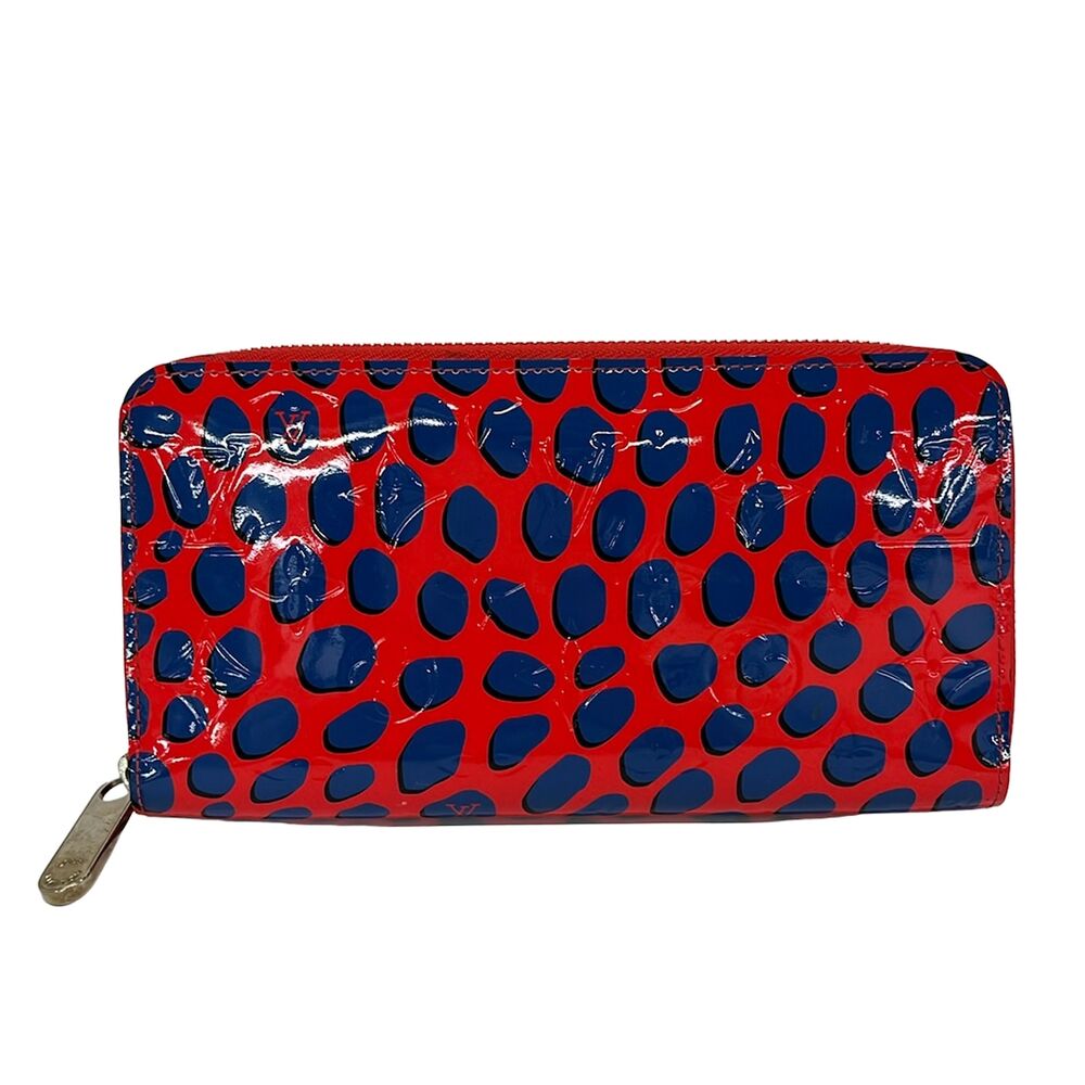 Louis Vuitton Zippy Wallet Vernis Jungle Dots Long Wallet M41910